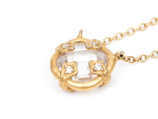 Two Stylish Vermeil Sterling Pendant Necklaces
