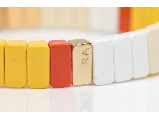Four Colorfully Beaded Stretch Roxanne Assoulin Bracelets, Retail Approx $300