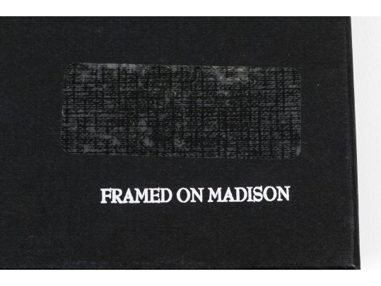 Framed On Madison Oval Silver Toned Flower Motif Frame, NIB