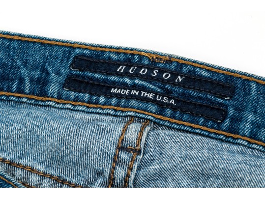 Assorted Designer Jeans Lot, Six Pieces,  Including Hudson And Vince, Assorted Sizes