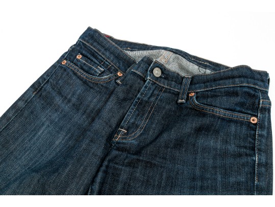 Assorted Designer Jeans Lot, Six Pieces,  Including Hudson And Vince, Assorted Sizes