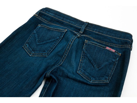 Assorted Designer Jeans Lot, Six Pieces,  Including Hudson And Vince, Assorted Sizes