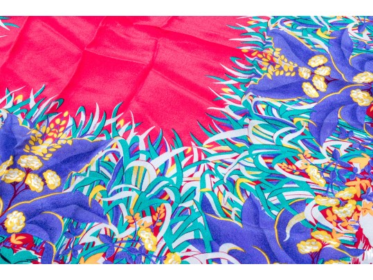 Assorted Lot Of Four Vintage French Silk Scarves, Including Rodier