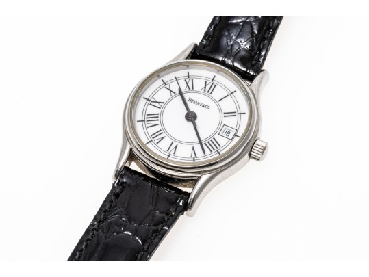 Tiffany & Co. Classic Stainless Steel 24mm Quartz Wristwatch, With Box