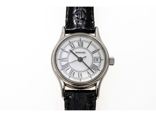 Tiffany & Co. Classic Stainless Steel 24mm Quartz Wristwatch, With Box