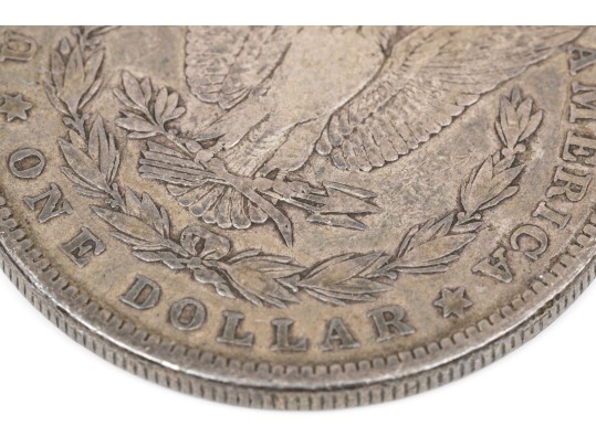 1884 Morgan Silver Dollar And 1944 Neatherland 1 Gulden Coin