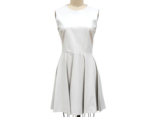 Diane Von Furstenburg Unique Leather Sleeveless Dress, Size 6