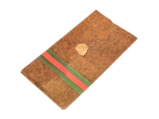 Gucci Vintage New Old Stock Floral Butterfly Cotton Neck Scarf, Ivory, With Packaging