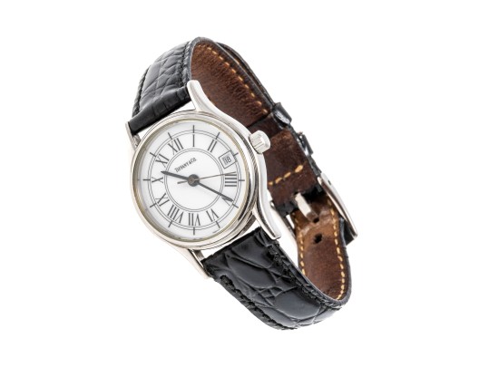 Tiffany & Co. Classic Stainless Steel 24mm Quartz Wristwatch, With Box