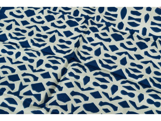Lanvin Spectacular 70's Vintage Patterned Silk Scarf