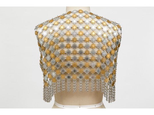 RobJoe Italian Fashion Spectacular Two Tone Chain Mail Style Metal Vest