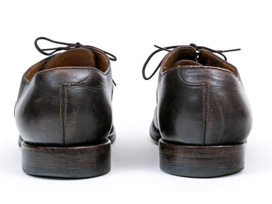 Gucci Gents Brown Leather Lace Up Loafers, Size 8 1/2