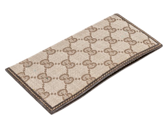 Gucci Vintage Guccissima Pattern Check Book Holder