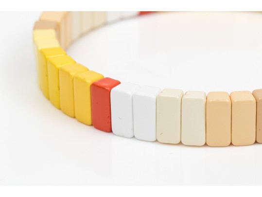 Four Colorfully Beaded Stretch Roxanne Assoulin Bracelets, Retail Approx $300
