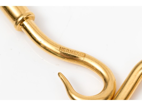 Hermes Stylish Leather Hook And Loop Bracelet
