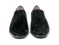 Salvatore Ferragamo Handsome Black Suede Loafer, Size 10B