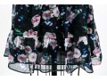 Rebecca Minkoff Breezy Short Sleeve Black Floral Mini Dress, Size Small