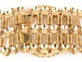 Pair Of Fabulous Vintage 1970's Gold Tone Metal Link Belts