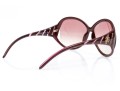 Roberto Cavalli Striking Burgundy Patterned Arm Acrylic Oversized Sunglasses