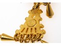 Judith Leiber Fabulous Vintage Gold Tone Fringed Doorknocker Drop Earrings
