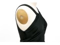 Diane Von Furstenburg Refined Floor Length Black Gathered Sleeveless Dress, Size 6