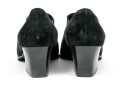 Salvatore Ferragamo Handsome Black Suede Loafer, Size 10B