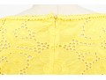 Nanette Lepore Adorable Yellow Cotton Eyelette Cap Sleeve Dress, Size 4