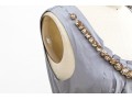 Hoss Beautiful Grey Bedazzled Sleeveless Dress, Size 42, With Belt
