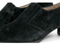 Salvatore Ferragamo Handsome Black Suede Loafer, Size 10B