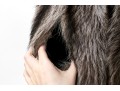 Stylish Tannish Brown Raccoon Fur Hooded Zip Jacket