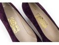 Salvatore Ferragamo Striking Purple Suede Pumps, Size 10B