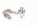 Sterling Silver Fun Poodle Motif Charm Bracelet