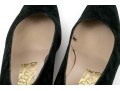 Salvatore Ferragamo Classic Black Suede Pumps, Size 10B