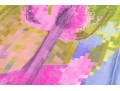 Givenchy Lovely Purple And Green Vintage Silk Scarf