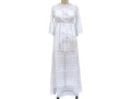 Charo Ruiz, Ibiza, Lovely White Cotton Lace Edged Maxi Dress, Size M