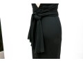 Diane Von Furstenburg Refined Floor Length Black Gathered Sleeveless Dress, Size 6