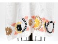 Diane Von Furstenburg Lovely White Linen Embroidered Halter Dress, Size M