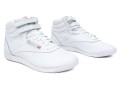 Reebok White Leather Classic Retro Velcro High Tops, Size 8
