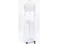 Charo Ruiz, Ibiza, Lovely White Cotton Lace Edged Maxi Dress, Size M