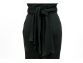 Diane Von Furstenburg Refined Floor Length Black Gathered Sleeveless Dress, Size 6