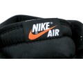 Nike Discernable Leather High Top Air Jordans, Black, White And Orange, Size 11