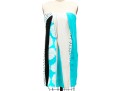Diane Von Furstenburg Fun Vertical Striped Strapless Silk Baby Doll Style Dress, Size 8
