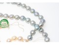 Lot Of Five Cultured Freshwater Pearl Hanks, 7.75 To 9.0 Mm: Two Grey, Three Pinkish-ivory