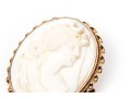 10K Classic Cameo Brooch