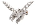 Sterling Silver Fun Poodle Motif Charm Bracelet