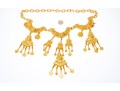 Impressive Bold Gold Tone Ganesh Motif Bib Necklace