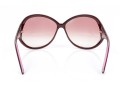 Roberto Cavalli Striking Burgundy Patterned Arm Acrylic Oversized Sunglasses