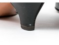 Salvatore Ferragamo Decorative Black Patent Leather Pump With Decorative Top, Size 40B