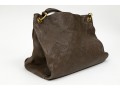 Louis Vuitton Beautiful Brown Taupe Embossed Leather Hobo Bag