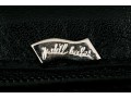 Judith Leiber Handsome Black Lizard Mini Purse/key Chain